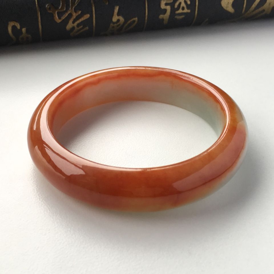糯冰种红翡手镯(57.2mm)
