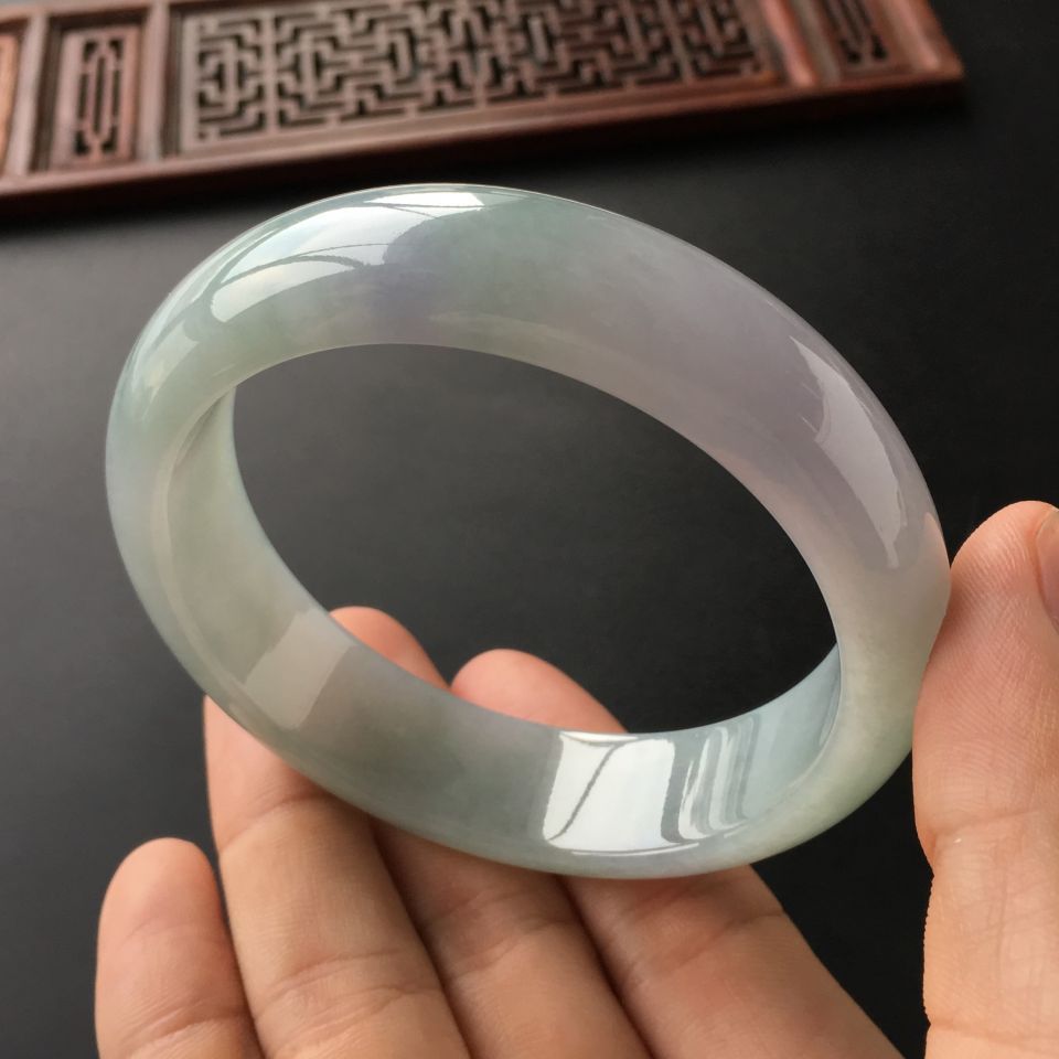 (超值推荐)糯冰种晴水紫罗兰手镯(60.8mm)
