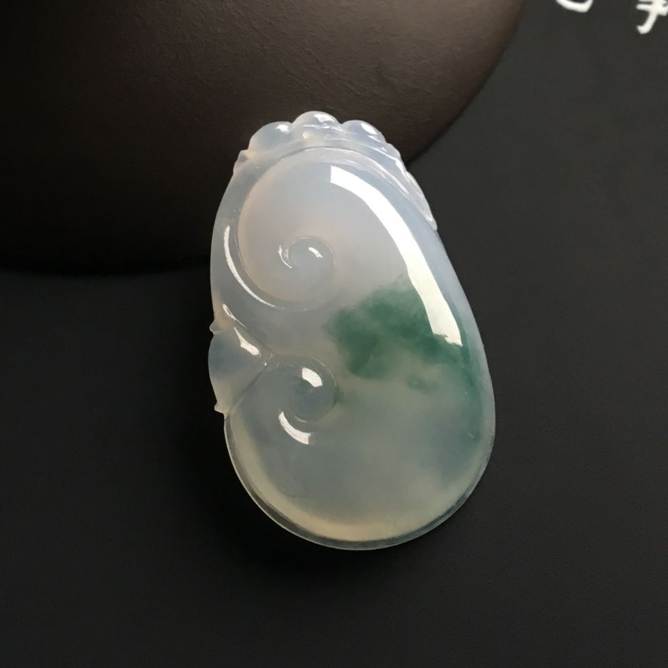 （超值推荐）冰种飘花如意挂件
