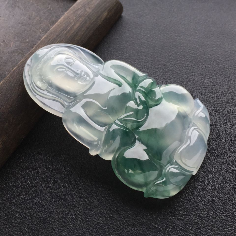 (超值推荐)冰种飘花观音挂件