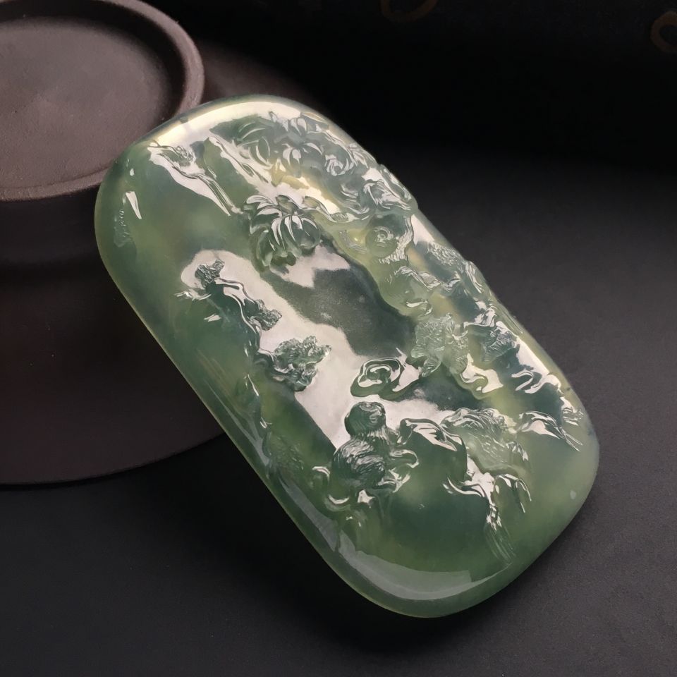 （超值推荐）冰种晴水灵猴献寿挂件