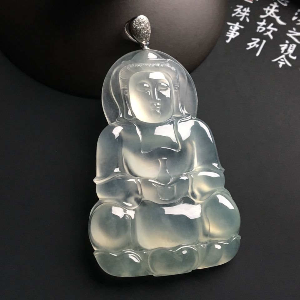 （超值推荐）冰种淡晴水观音挂件