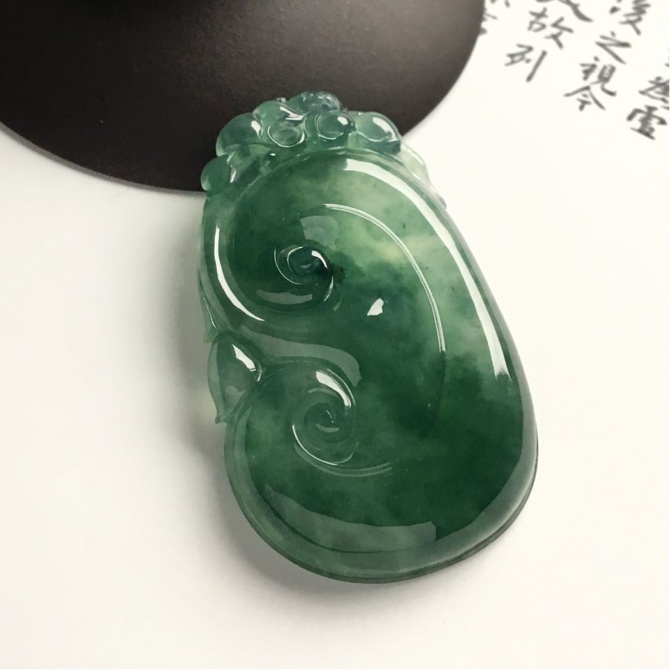 （超值推荐）冰种飘花如意挂件