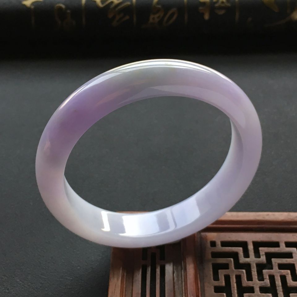 糯冰种紫罗兰手镯(57.2mm)