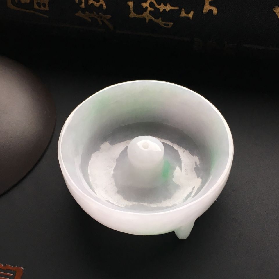 （超值推荐）糯冰种略飘翠香插