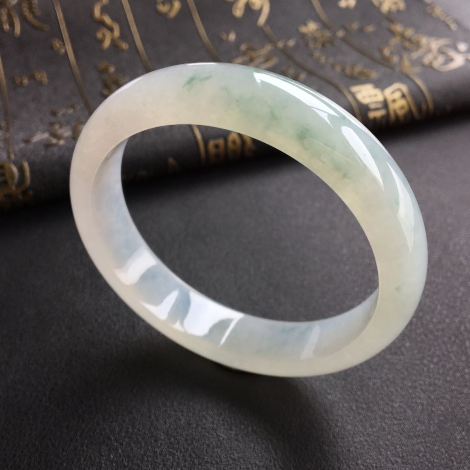 冰种飘花手镯(58mm)