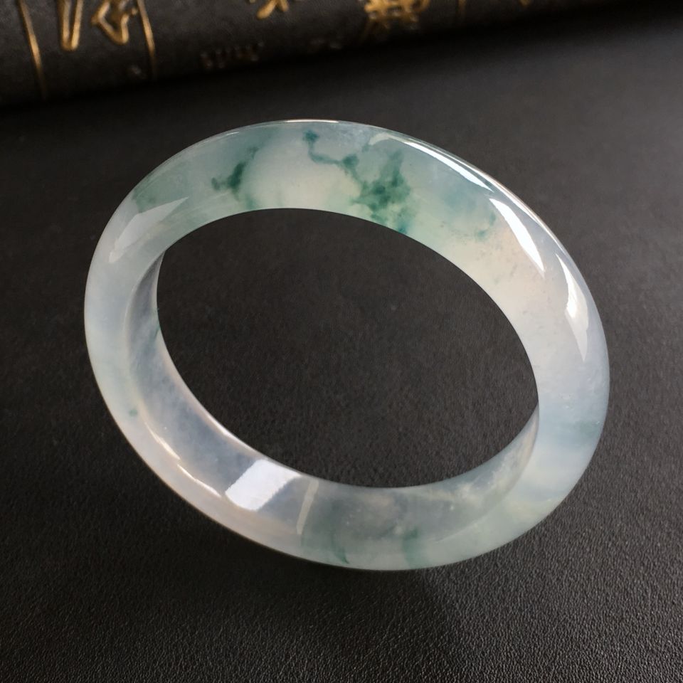 冰种飘花手镯(54.9mm)