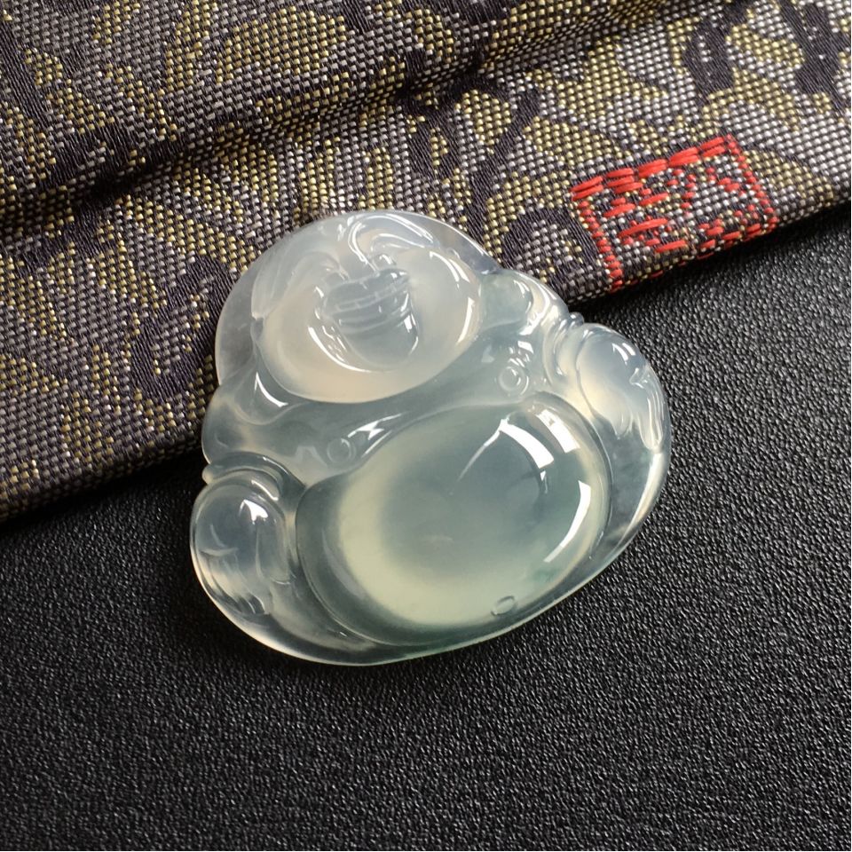 冰种晴水玉佛挂件