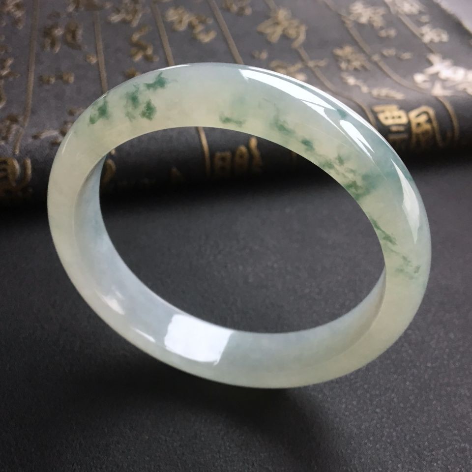 冰种飘花手镯(57.5mm)