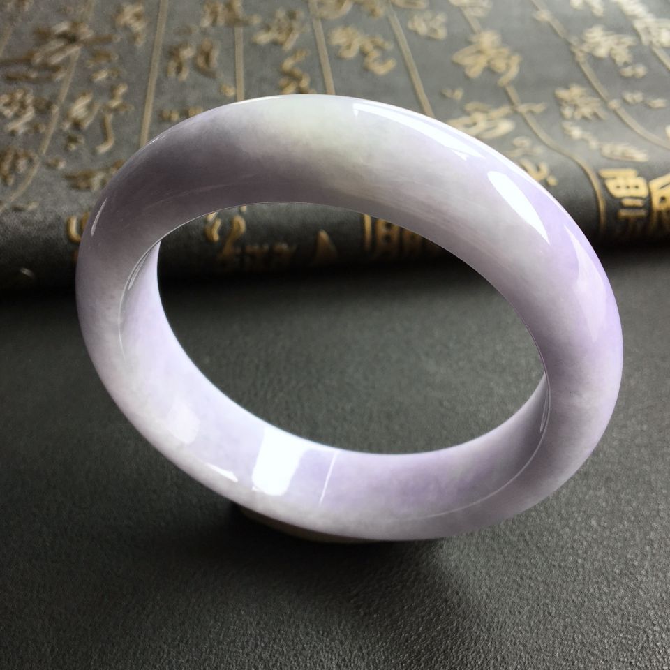 糯冰种紫罗兰手镯(58mm)