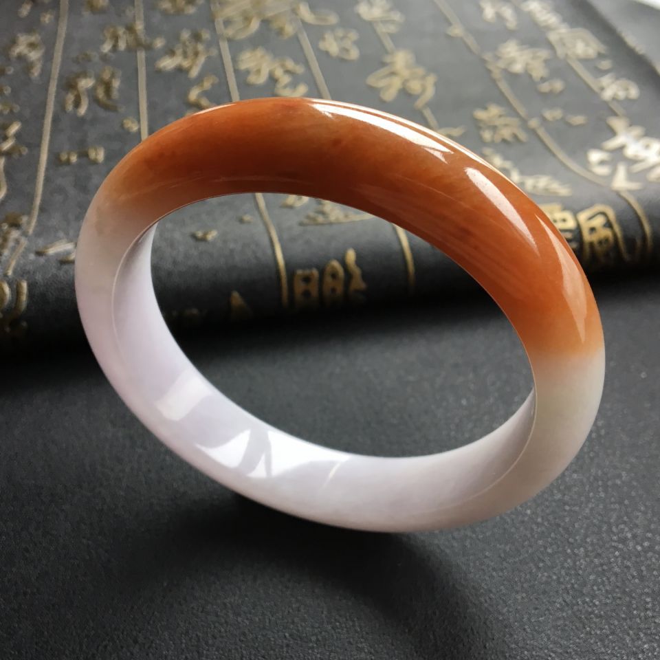 糯冰种红翡手镯(57.6mm)
