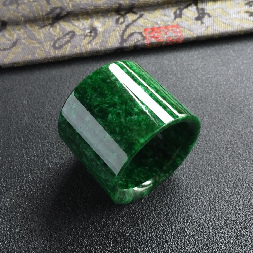 细糯种花青扳指