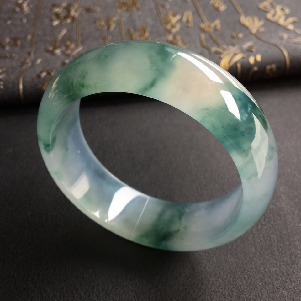 冰种飘花手镯(57.2mm)
