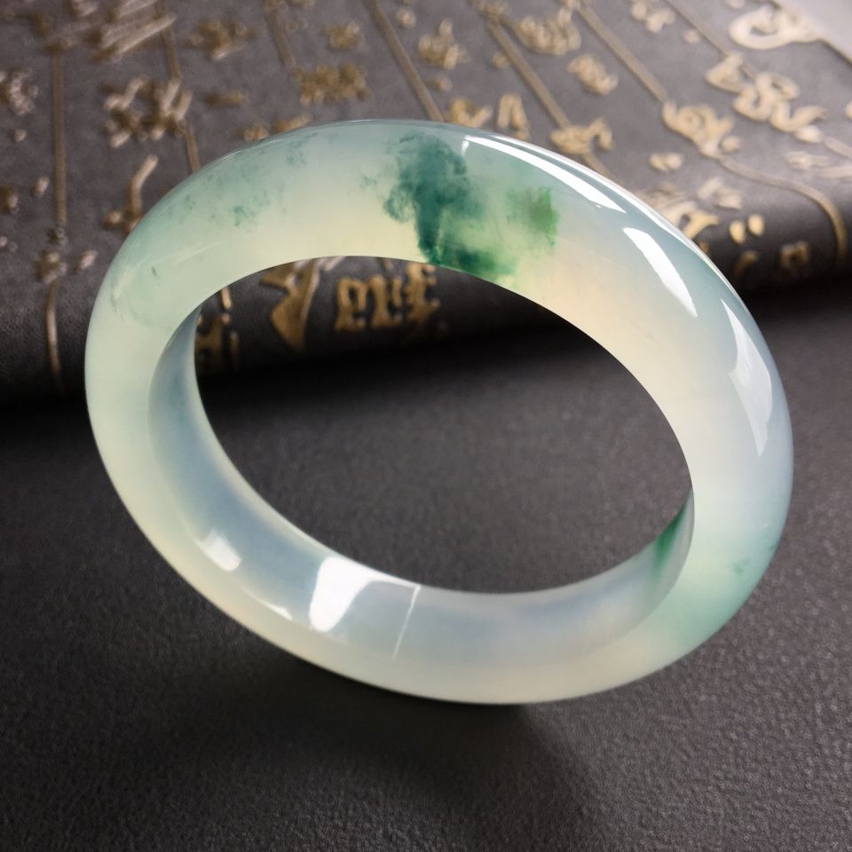 冰种飘花手镯(55.7mm)