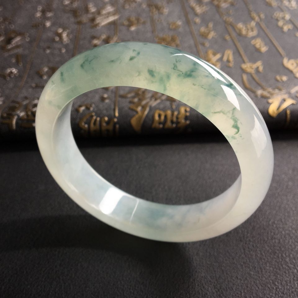 冰种飘花手镯(57.8mm)