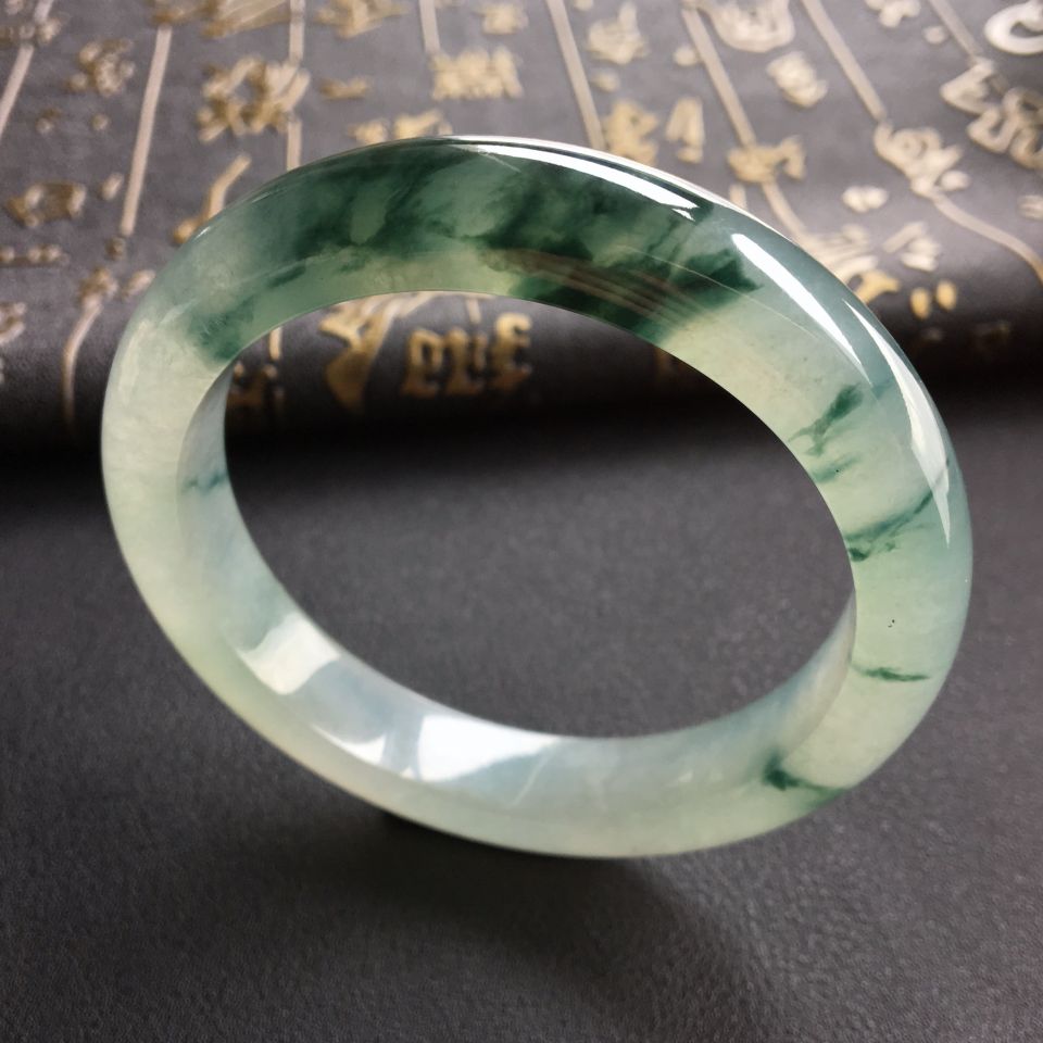 冰种飘花手镯(56.6mm)