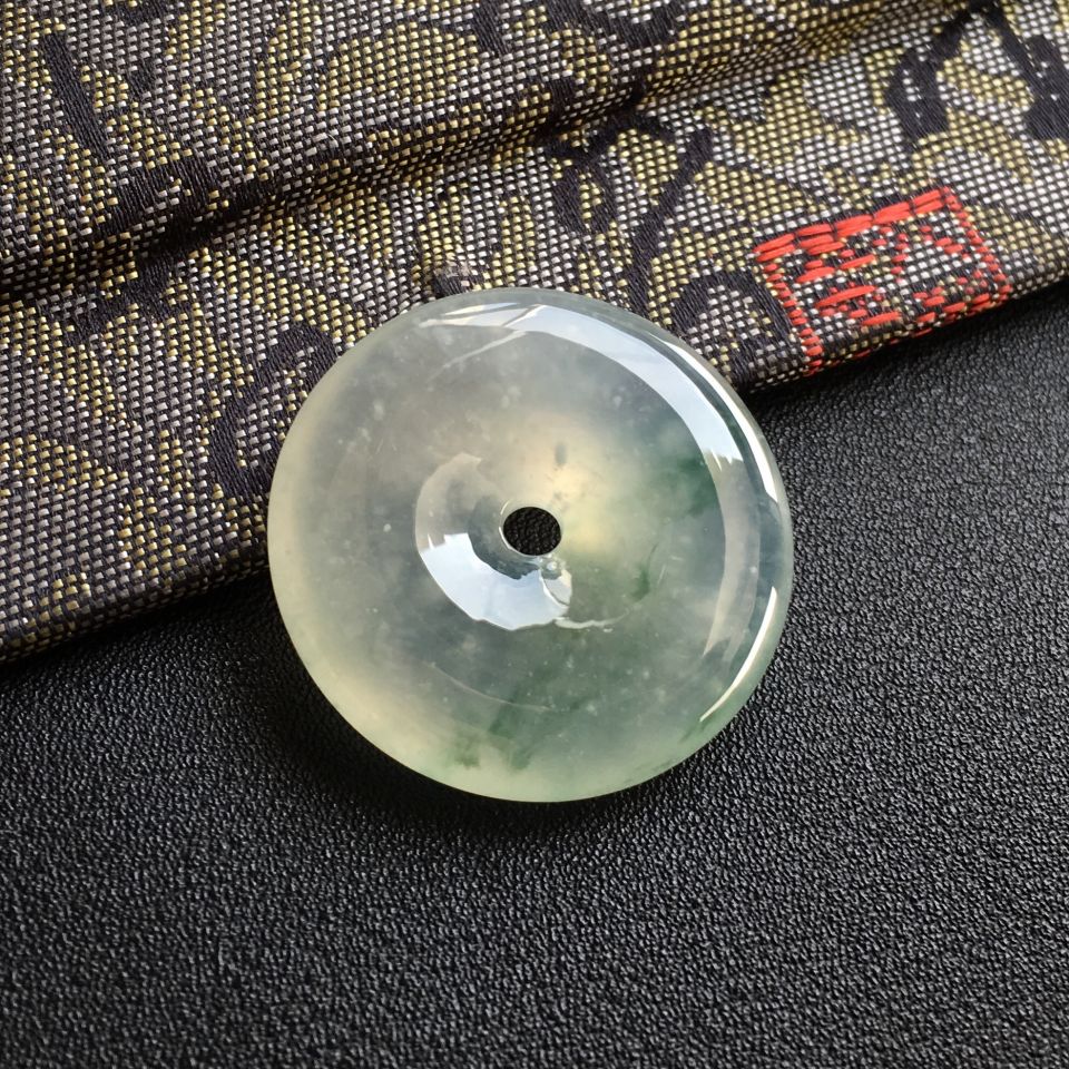 (超值推荐)冰种飘花平安扣挂件