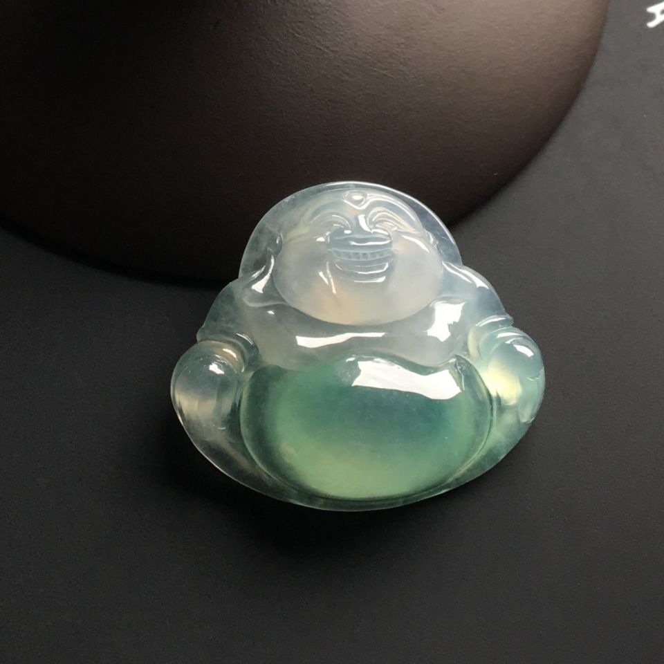 冰种晴水玉佛挂件
