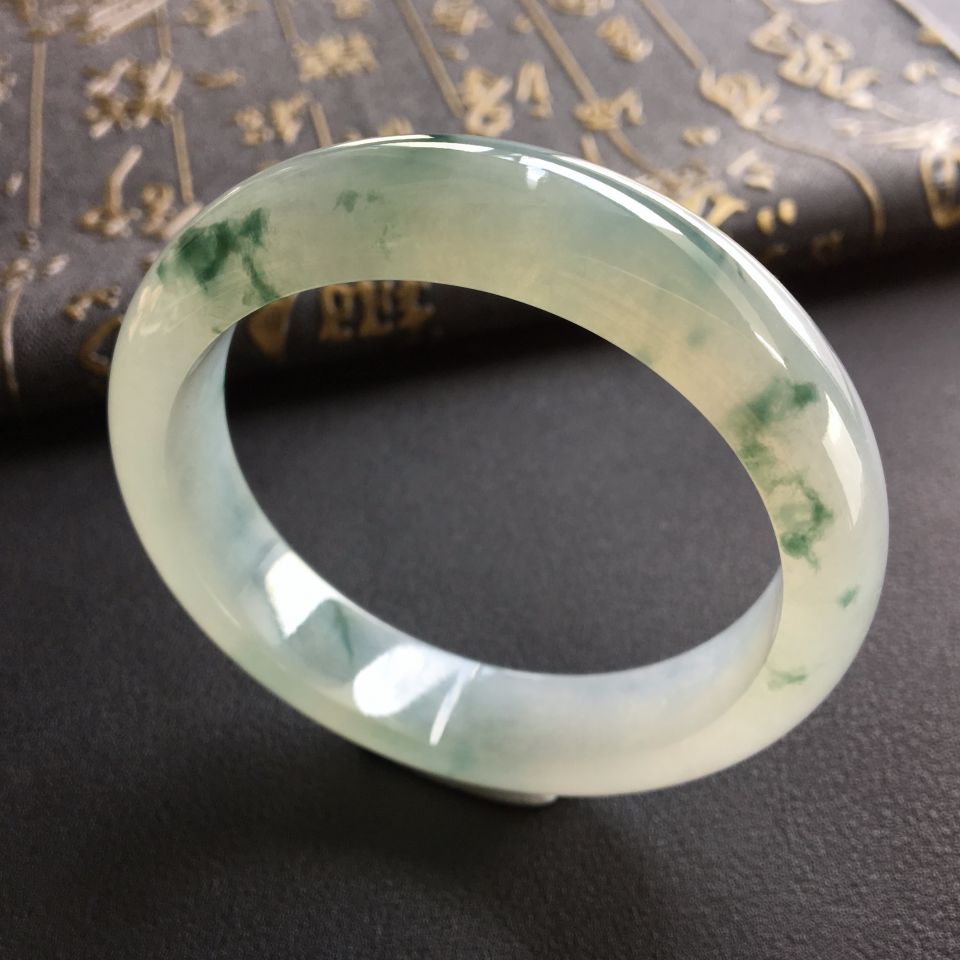 冰种飘花手镯(56.2mm)