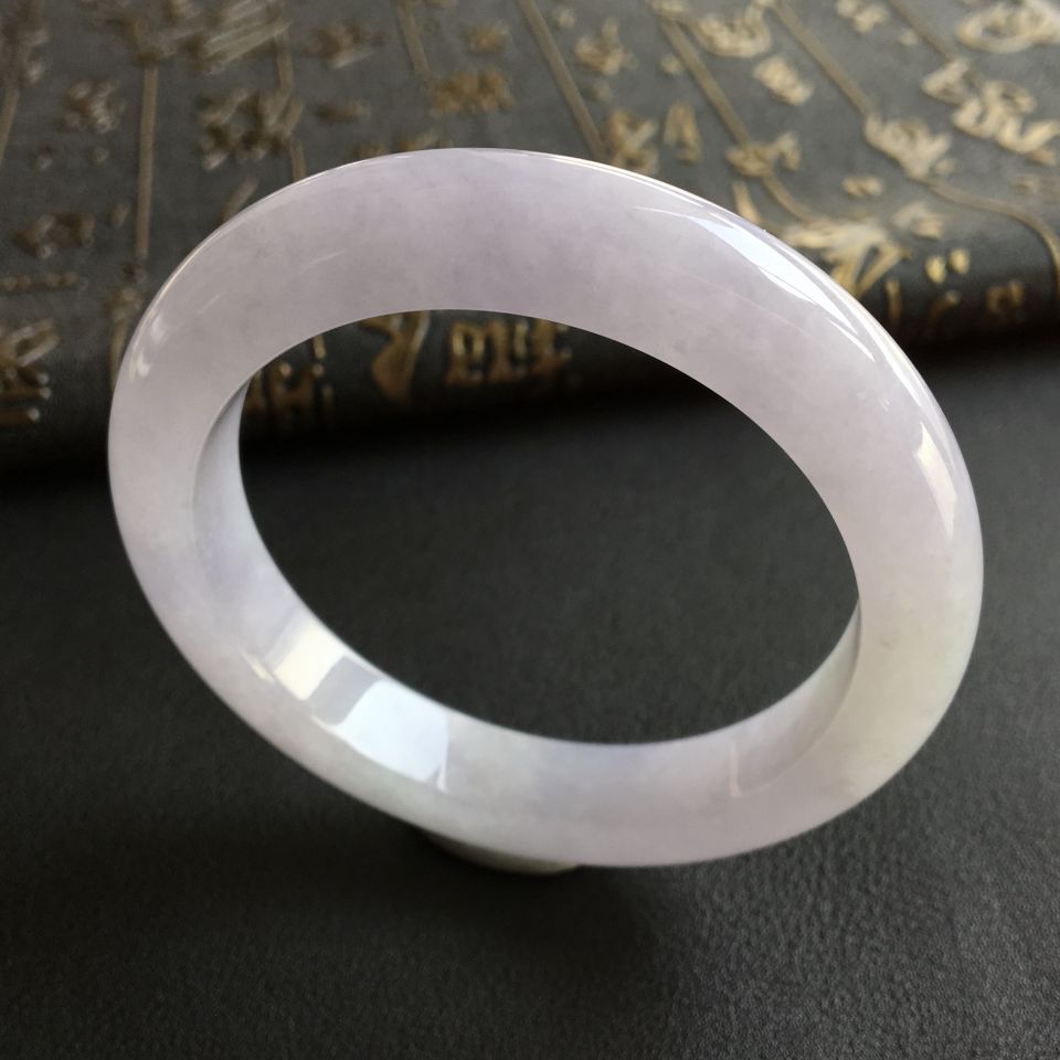 糯冰种紫罗兰手镯(55.2mm)