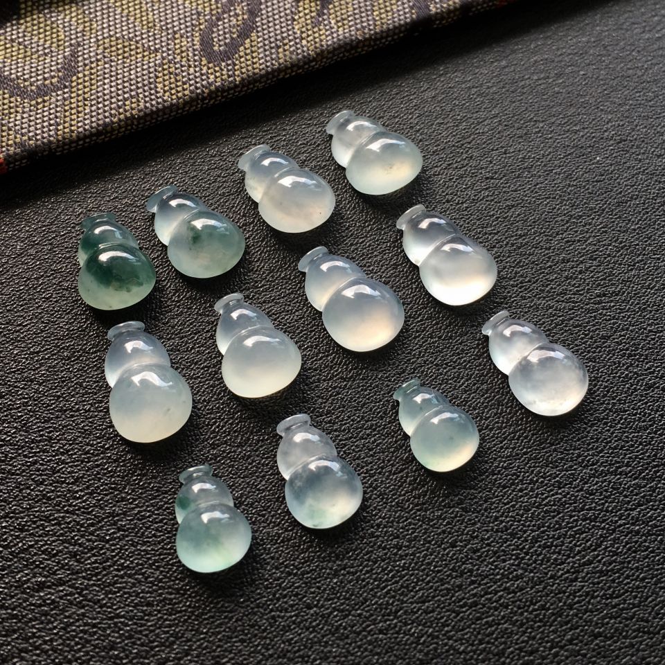 冰种晴水/飘花葫芦耳坠面/手链面一批走