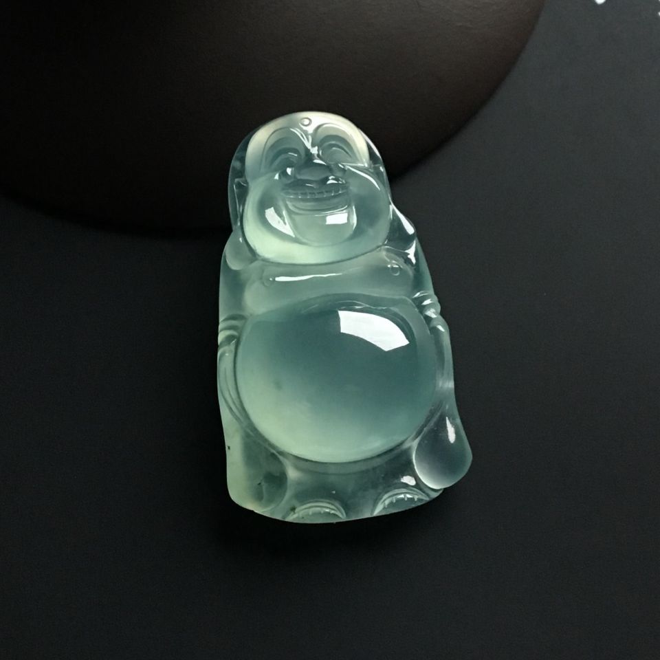 冰种晴水站佛挂件