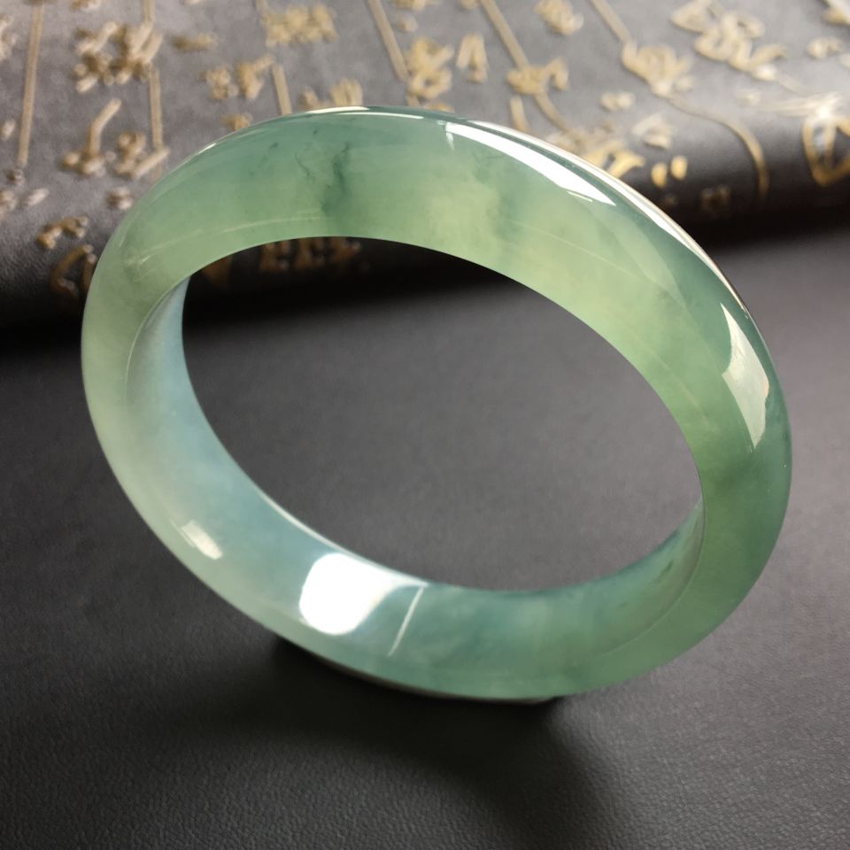 冰种晴水飘花手镯(57.6mm)