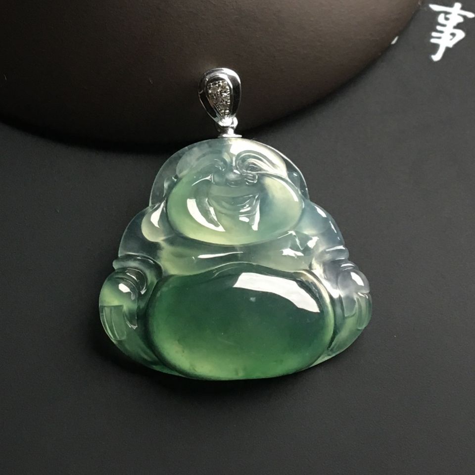 （一口价扫货）冰种晴水玉佛挂件