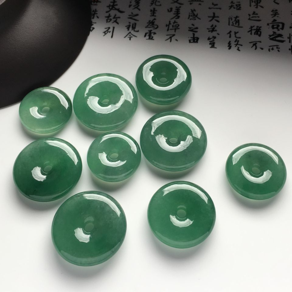 冰种晴水平安扣挂件（一批走）