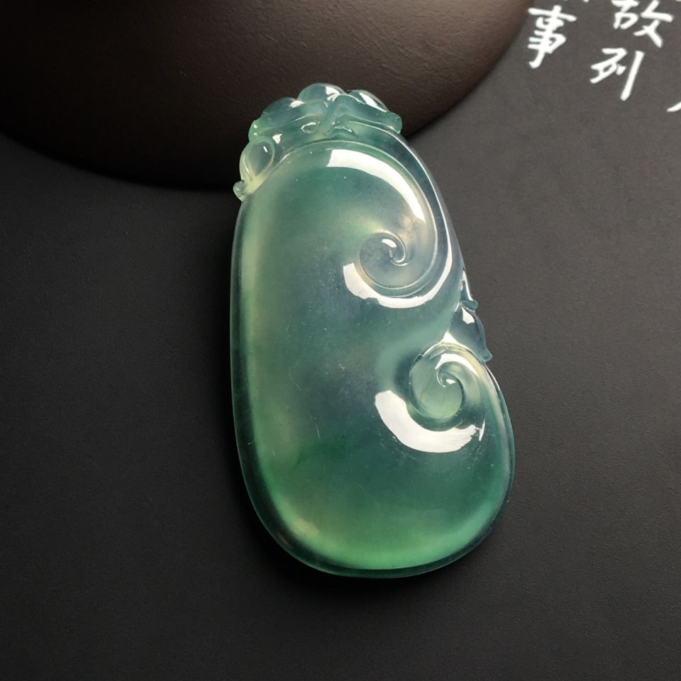 冰种晴水如意挂件