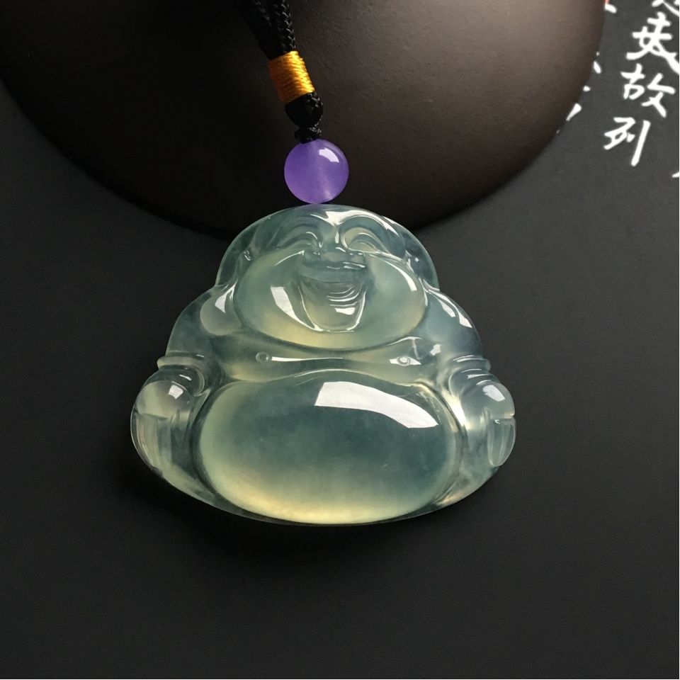 冰种晴水玉佛挂件