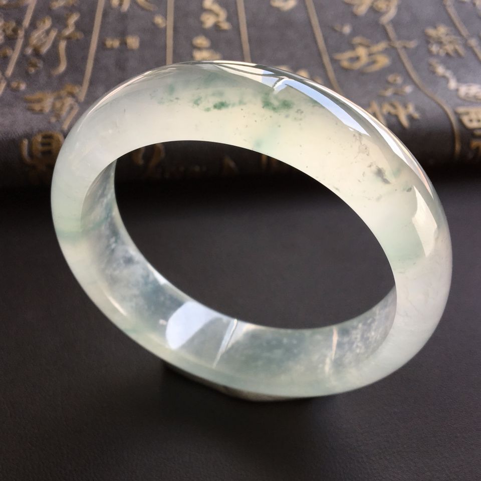 冰种飘花手镯(54.5mm)