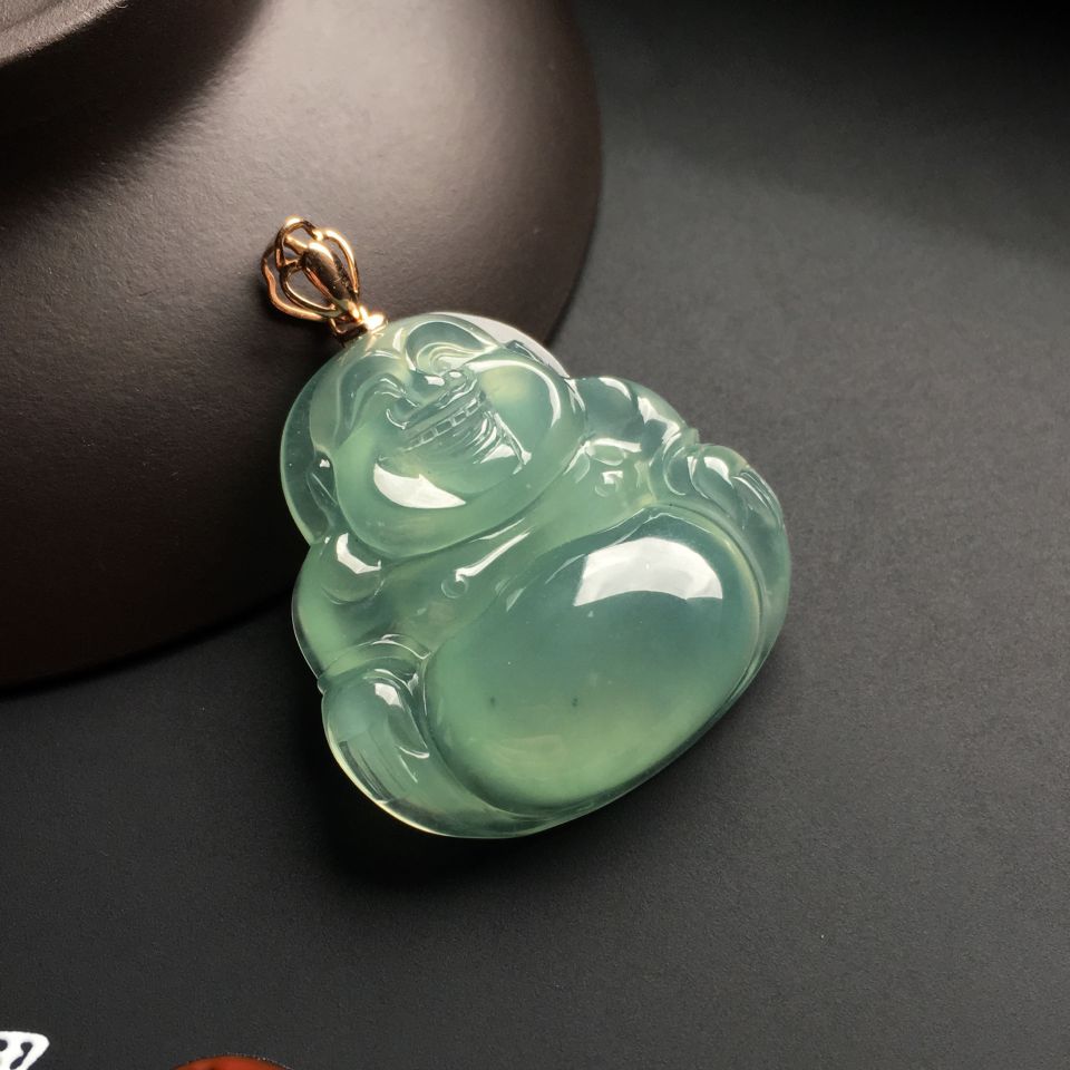（一口价扫货）冰种晴水玉佛挂件