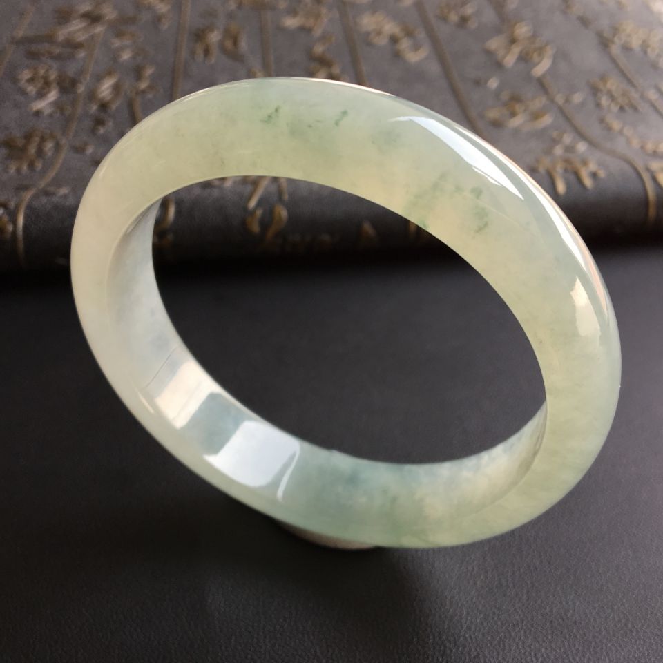 糯冰种晴水飘花手镯(56.2mm)
