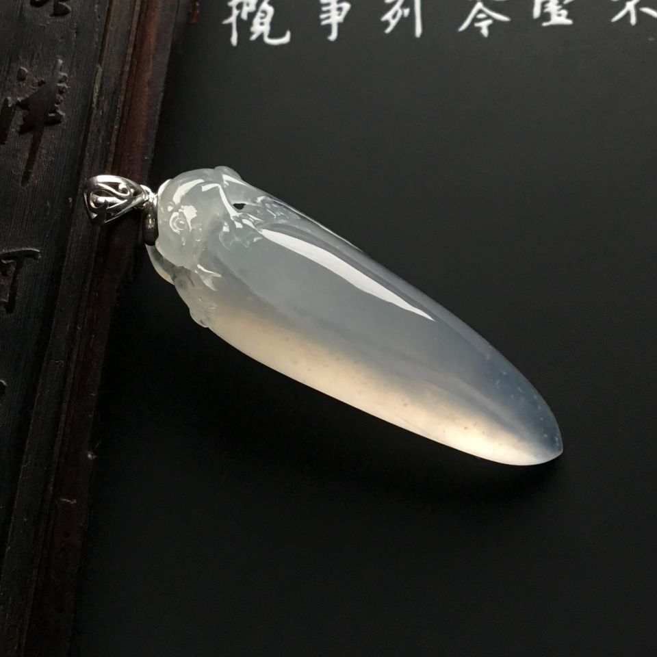 冰种淡晴水福瓜挂件