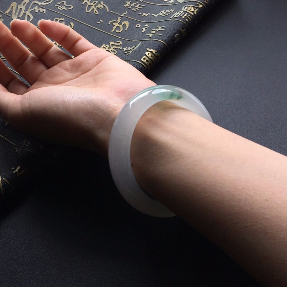 冰种飘花手镯(56.3mm)