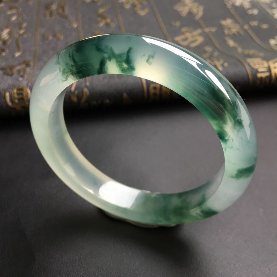 冰种飘花手镯(53.5mm)