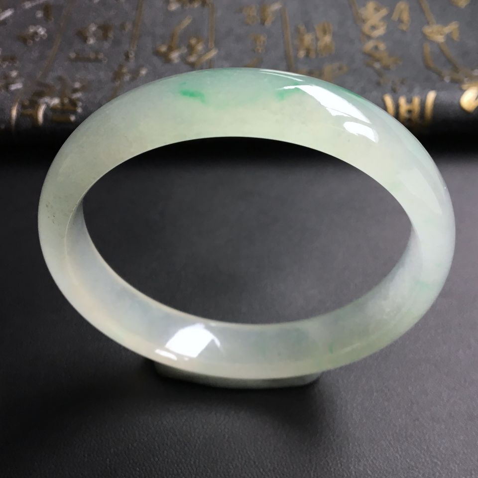 冰种飘翠手镯(56mm)