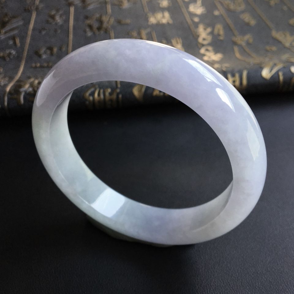 糯冰种紫罗兰手镯(56.5mm)