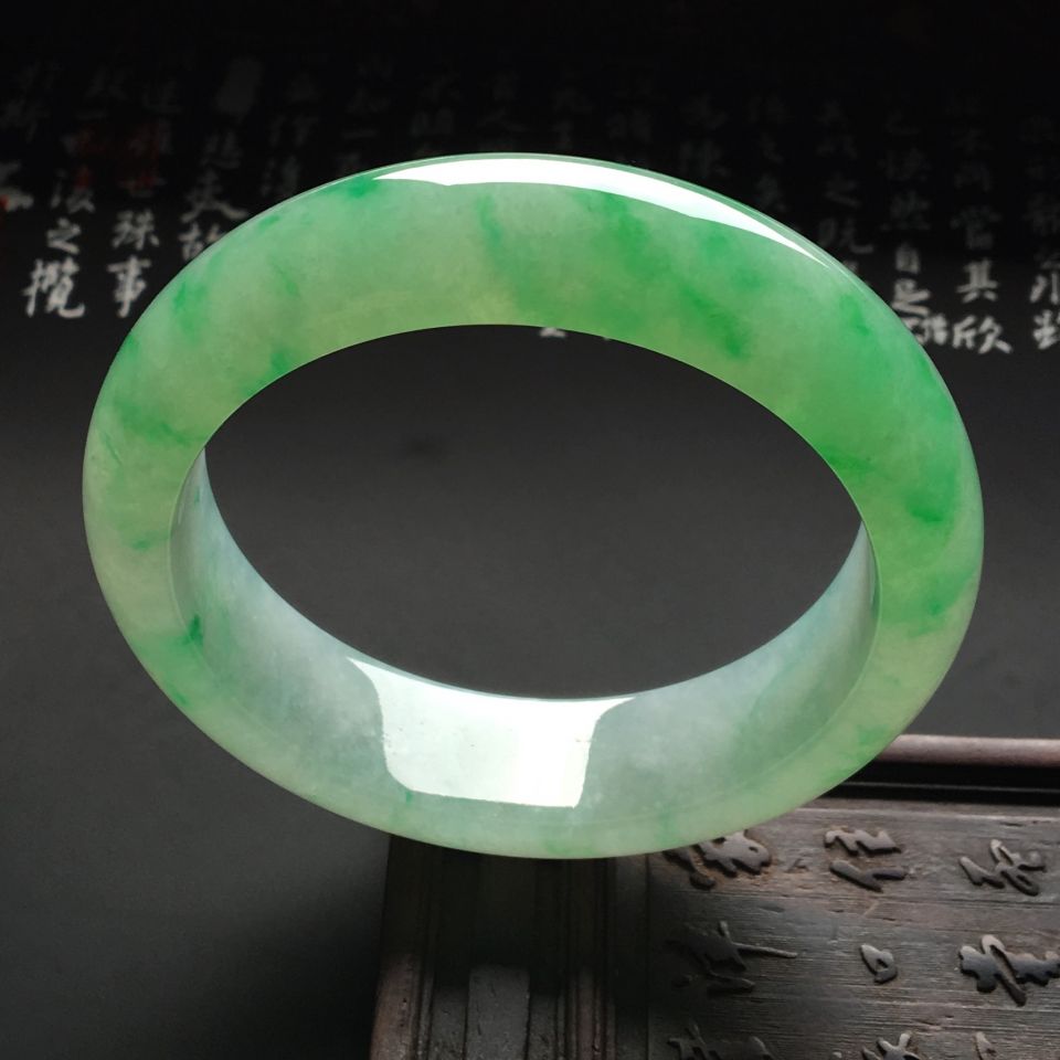 冰种飘翠手镯（54mm）