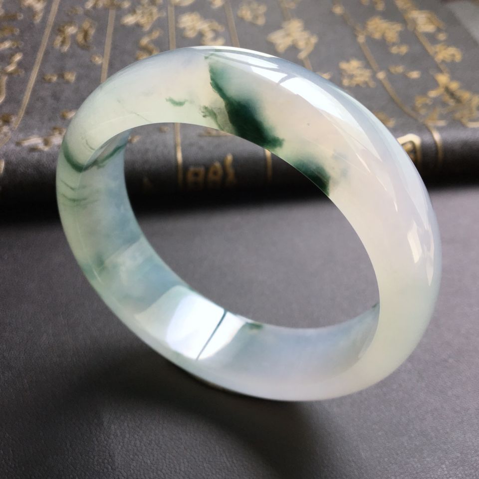 冰种飘花手镯(59mm)