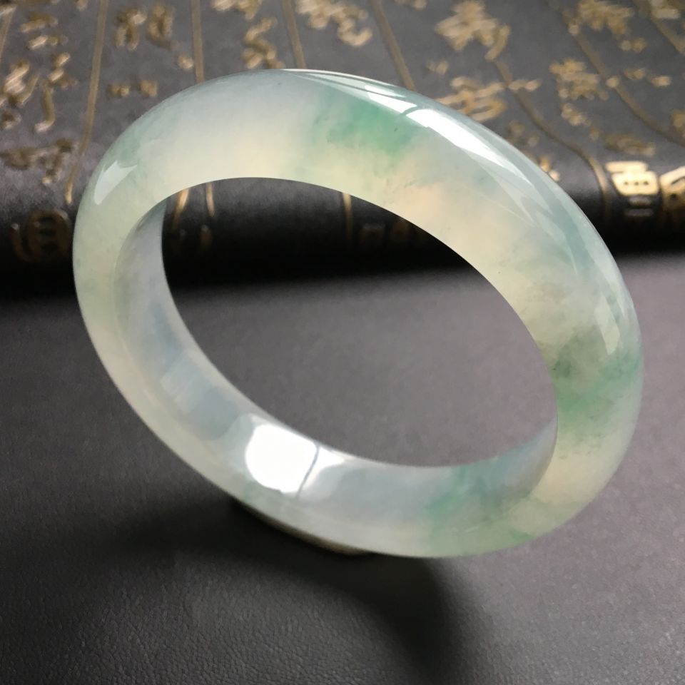 冰种飘花手镯(56.6mm)