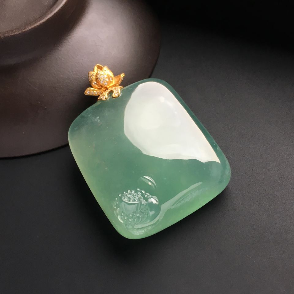 冰种晴水一品清廉挂件