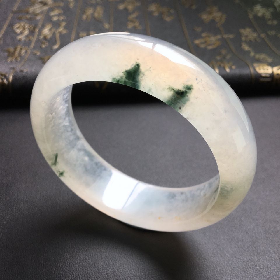 冰种飘花手镯(59mm)