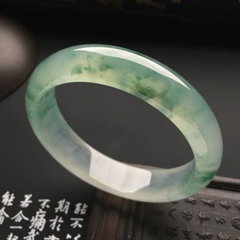 冰种飘花手镯（59.4mm）