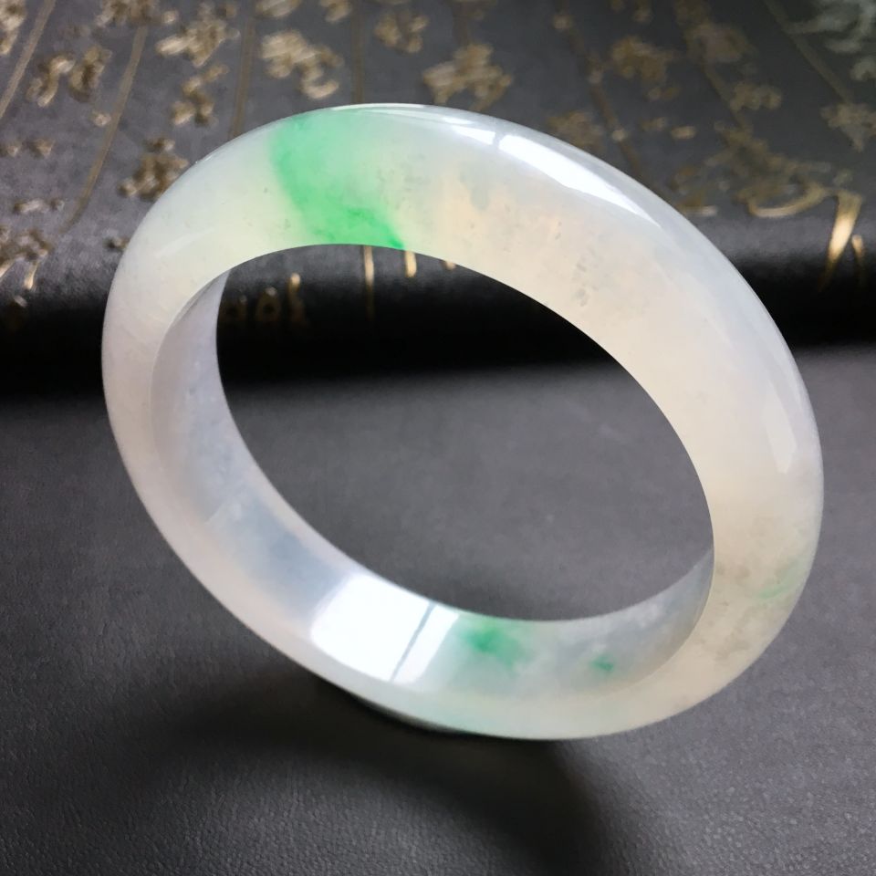 冰种飘翠手镯(57.4mm)