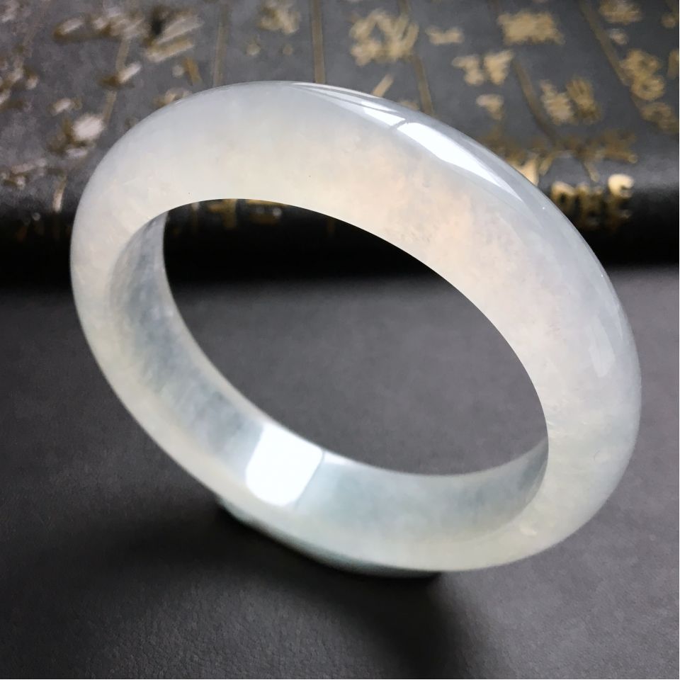 冰种淡晴水手镯(55.4mm)