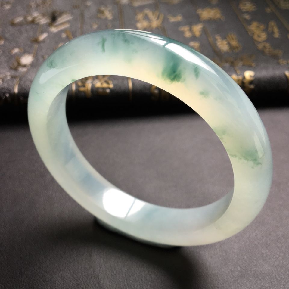 冰种飘花手镯(56.5mm)