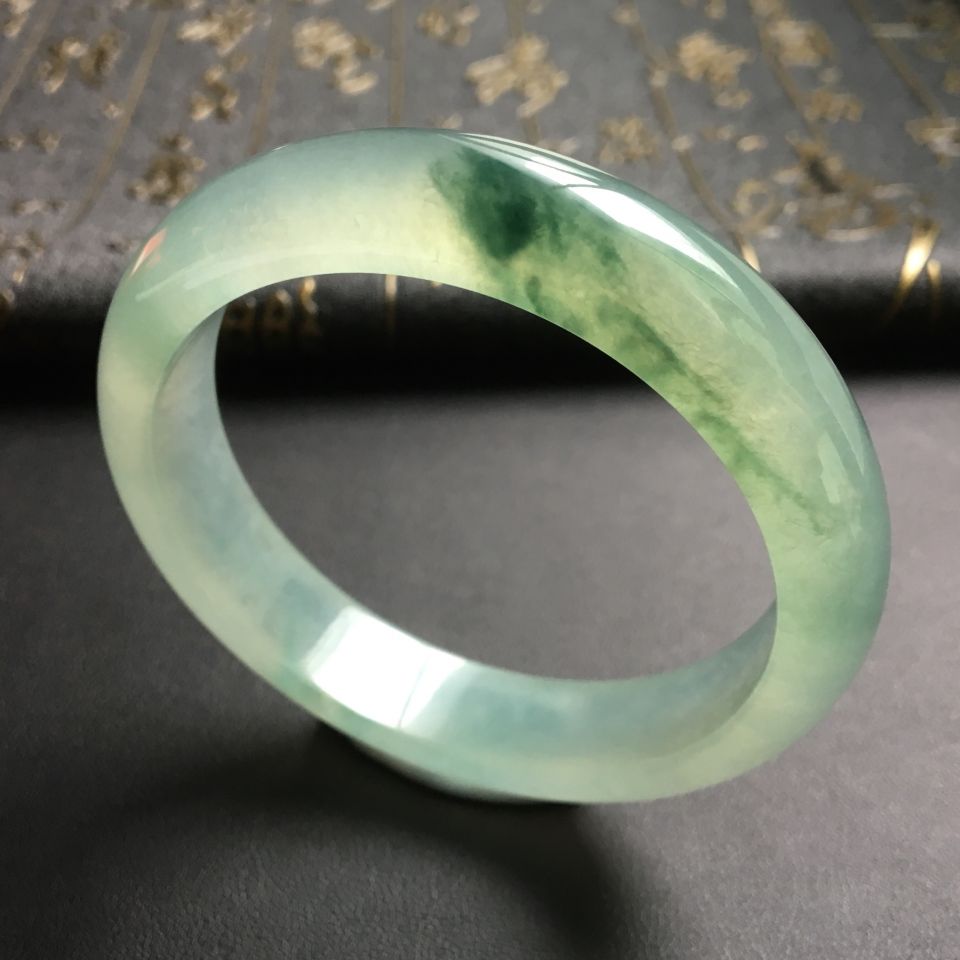 冰种飘花手镯(56.5mm)