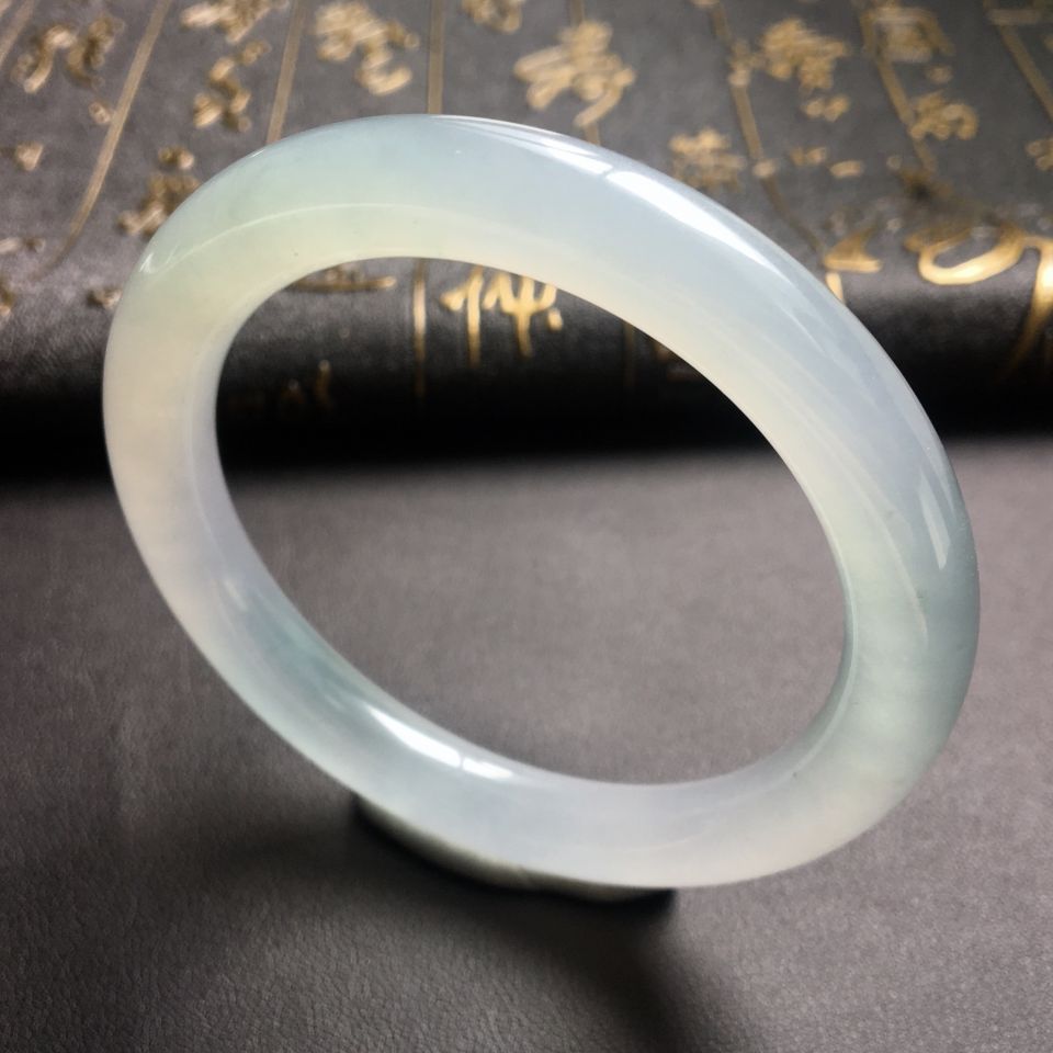 冰种晴水圆条手镯(54.5mm)